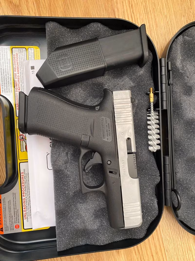 satılık sıfır kutusunda glock 43x silversilide