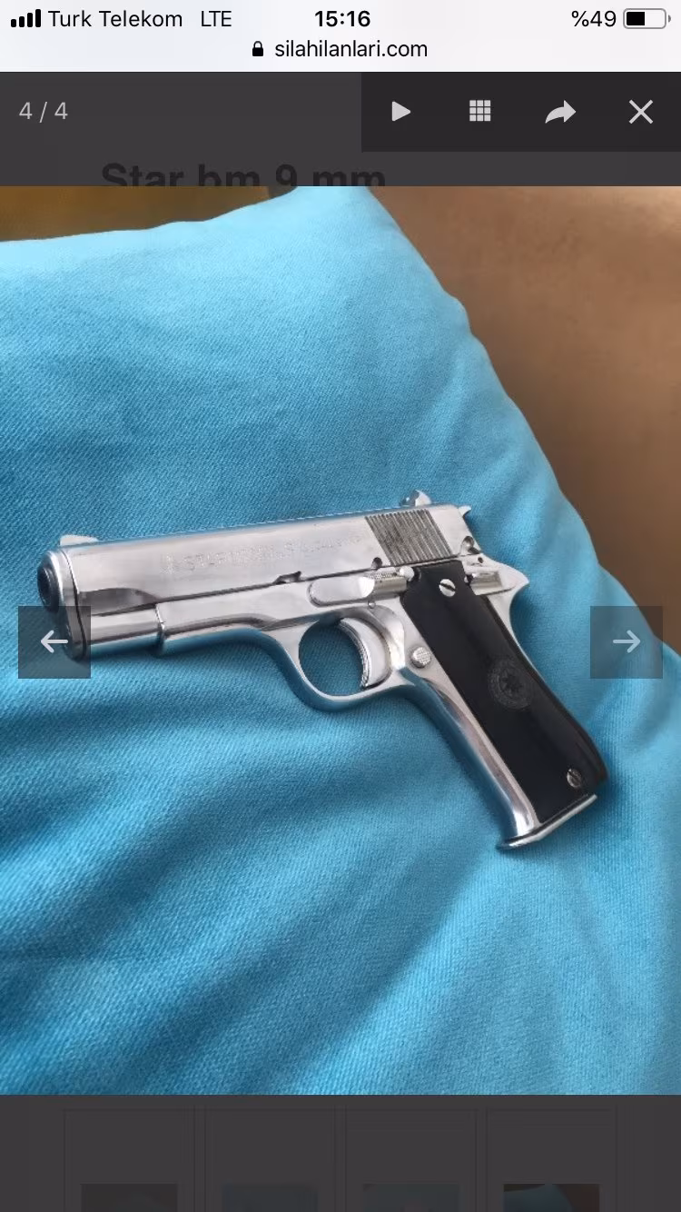 9 mm uzun dokuz mermi atan- kısa star bm belde taşımak için ideal silah ebatları küçük