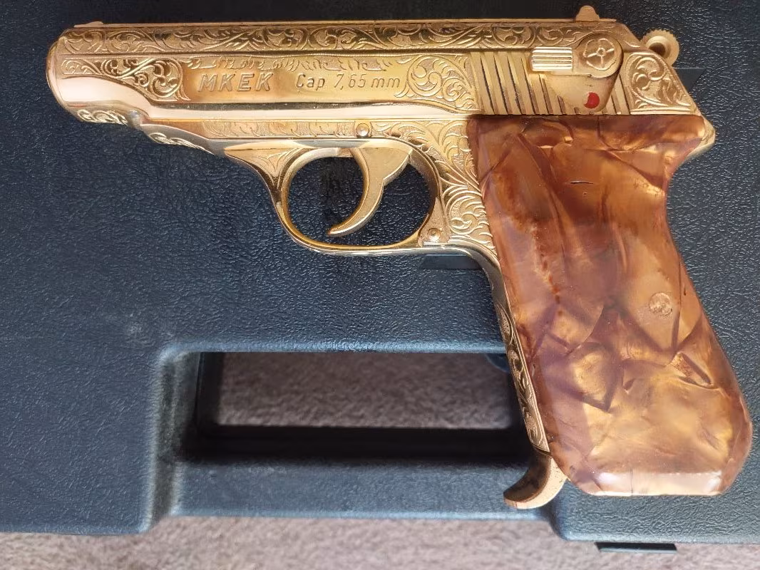 Altın kaplama 7.65 MKE
