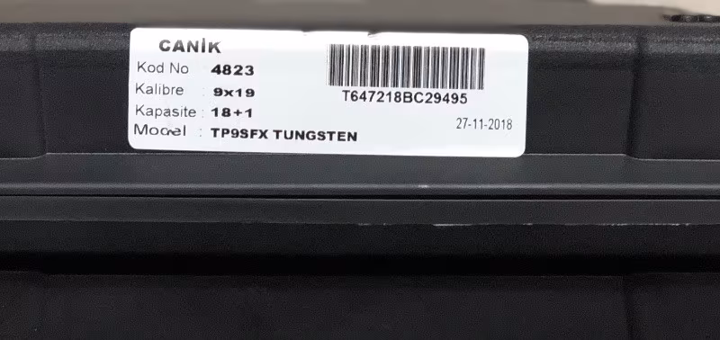 CANİK TP9 SFX THUNGSTEN