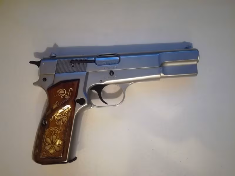 Emekli Polisten Browning 14 lü Krom Kaplama 9 mm