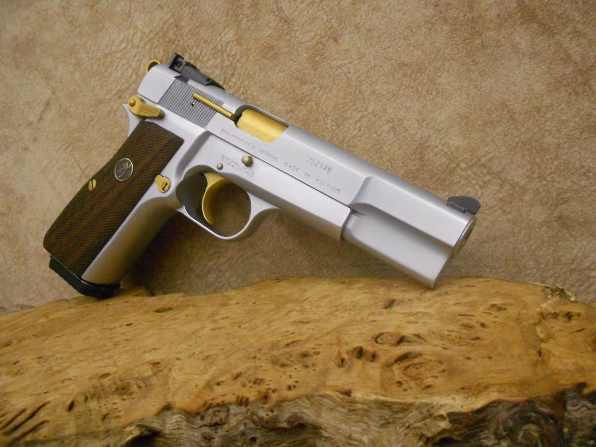 Browning Hi Power Silver Chrome