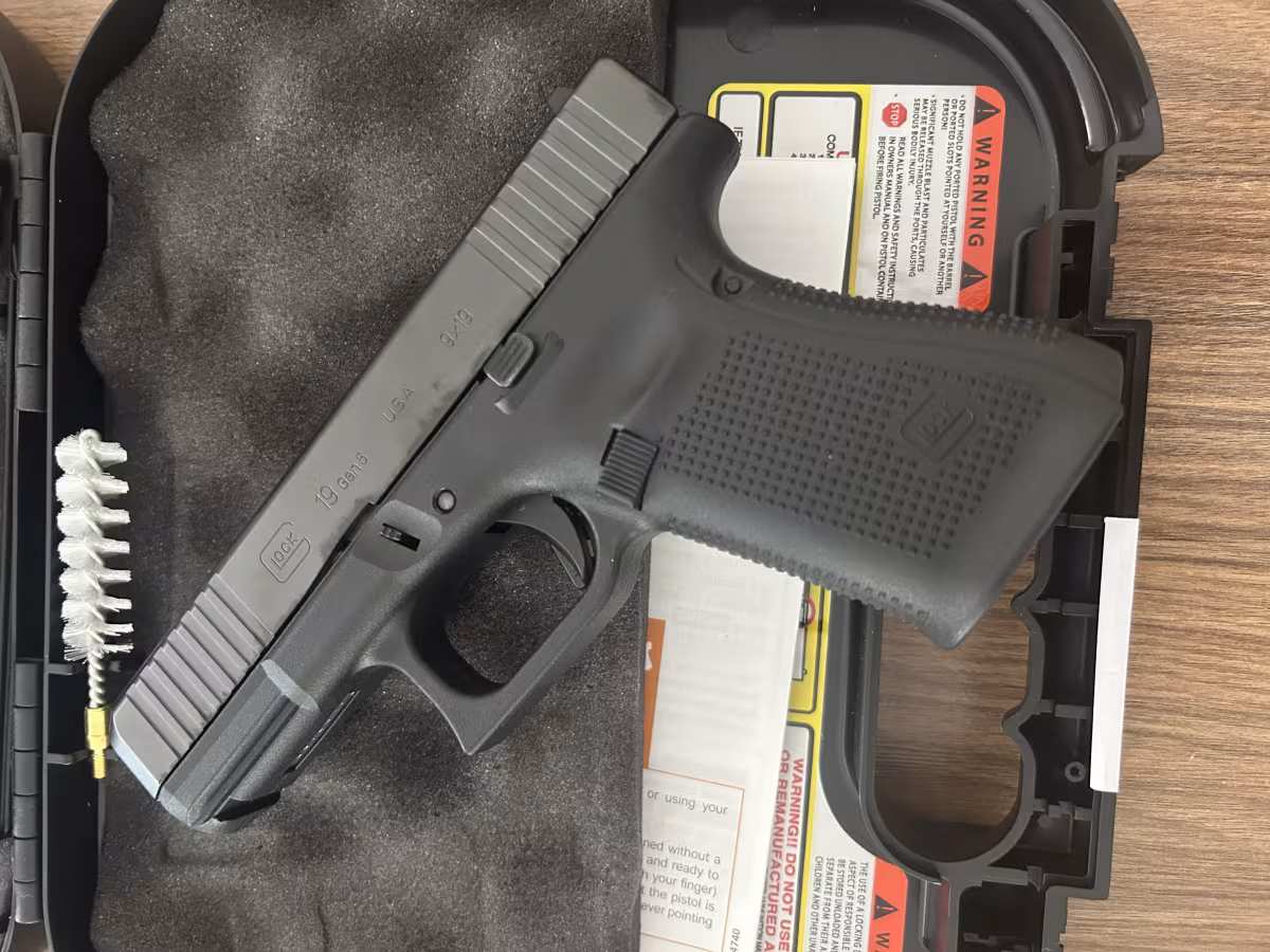 Glock 19 Gen 5 hiç kullanılmamış sıfır