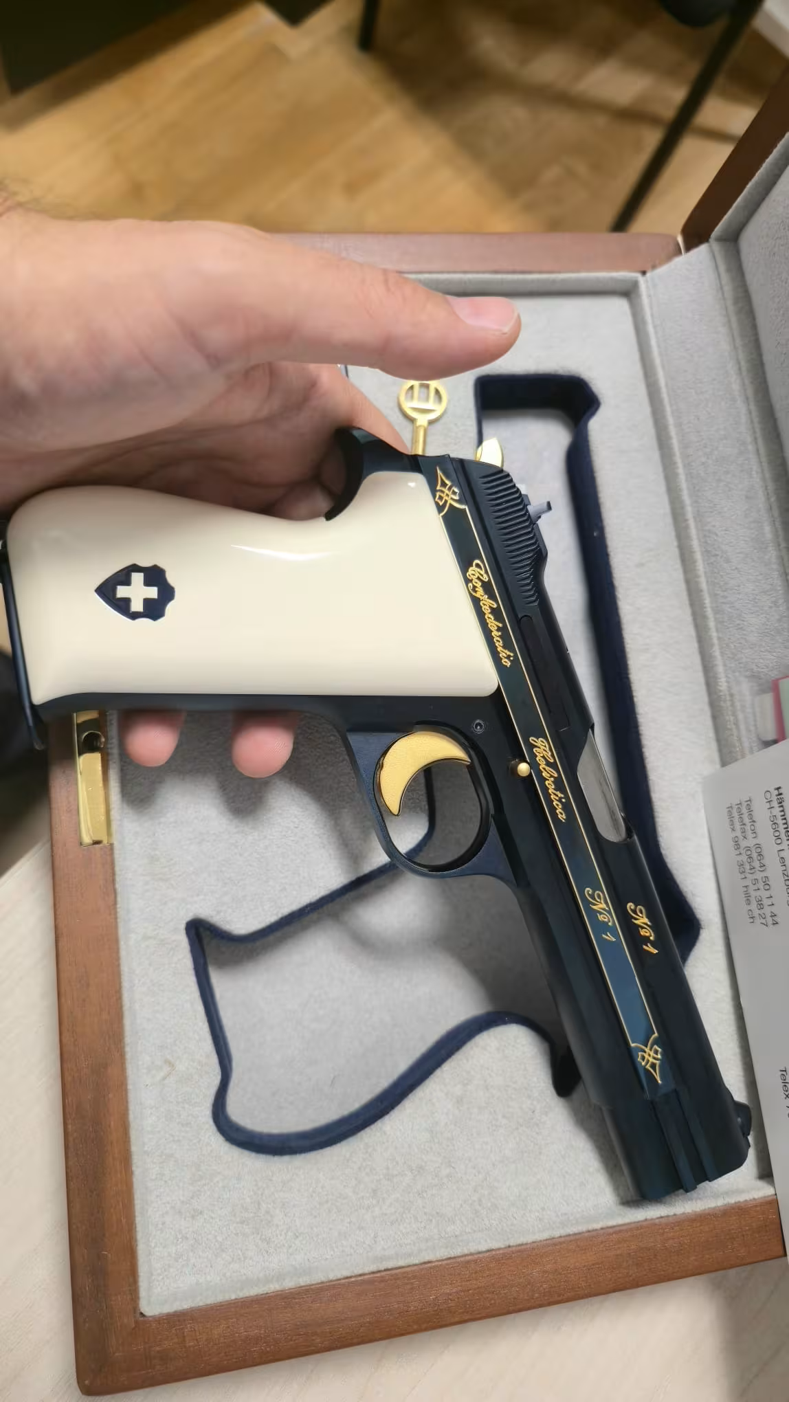 Sig Sauer P210 Blue Helvetica 700.YIl Özel Seri