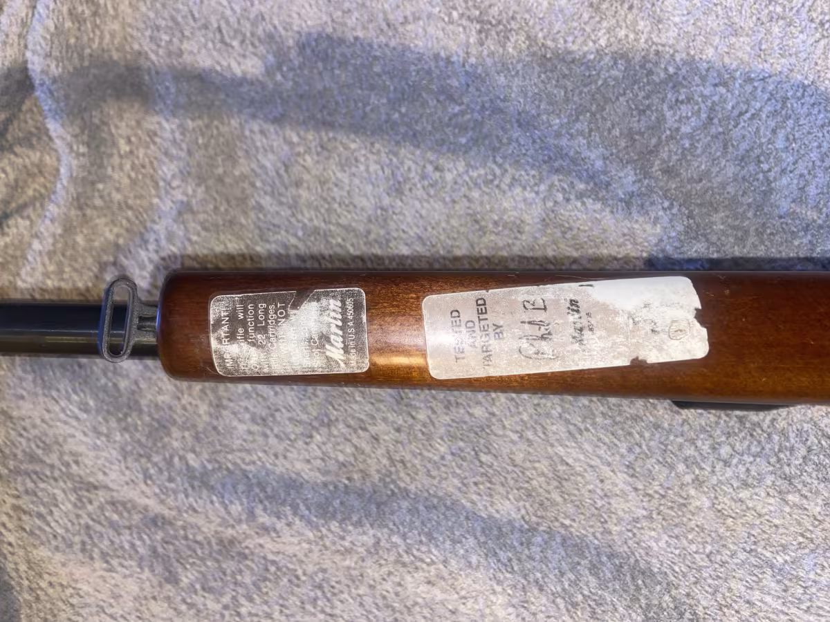 Marlin marka 22 cal. Yivli av tüfeği