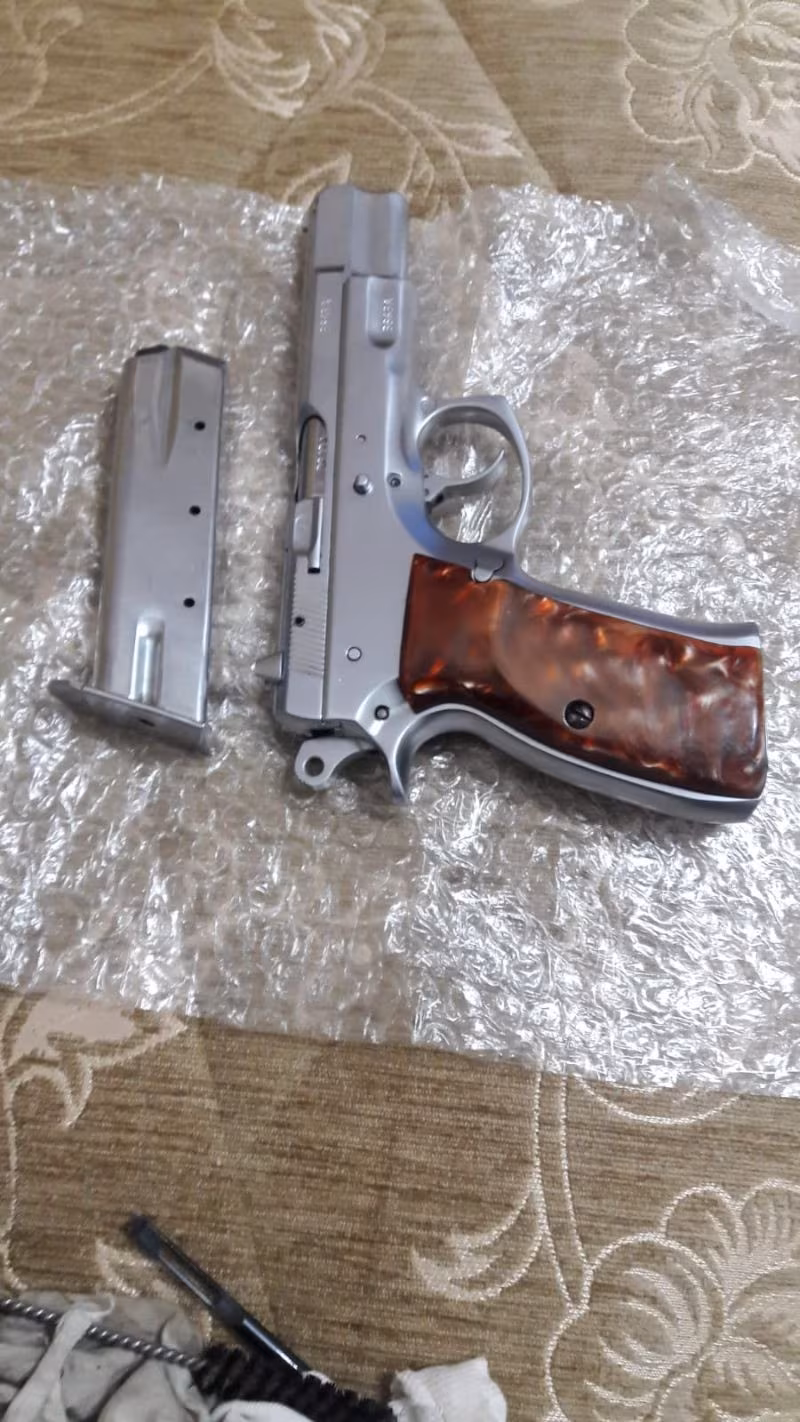 Cz 75  Çekoslavakya yapımı krom kaplama