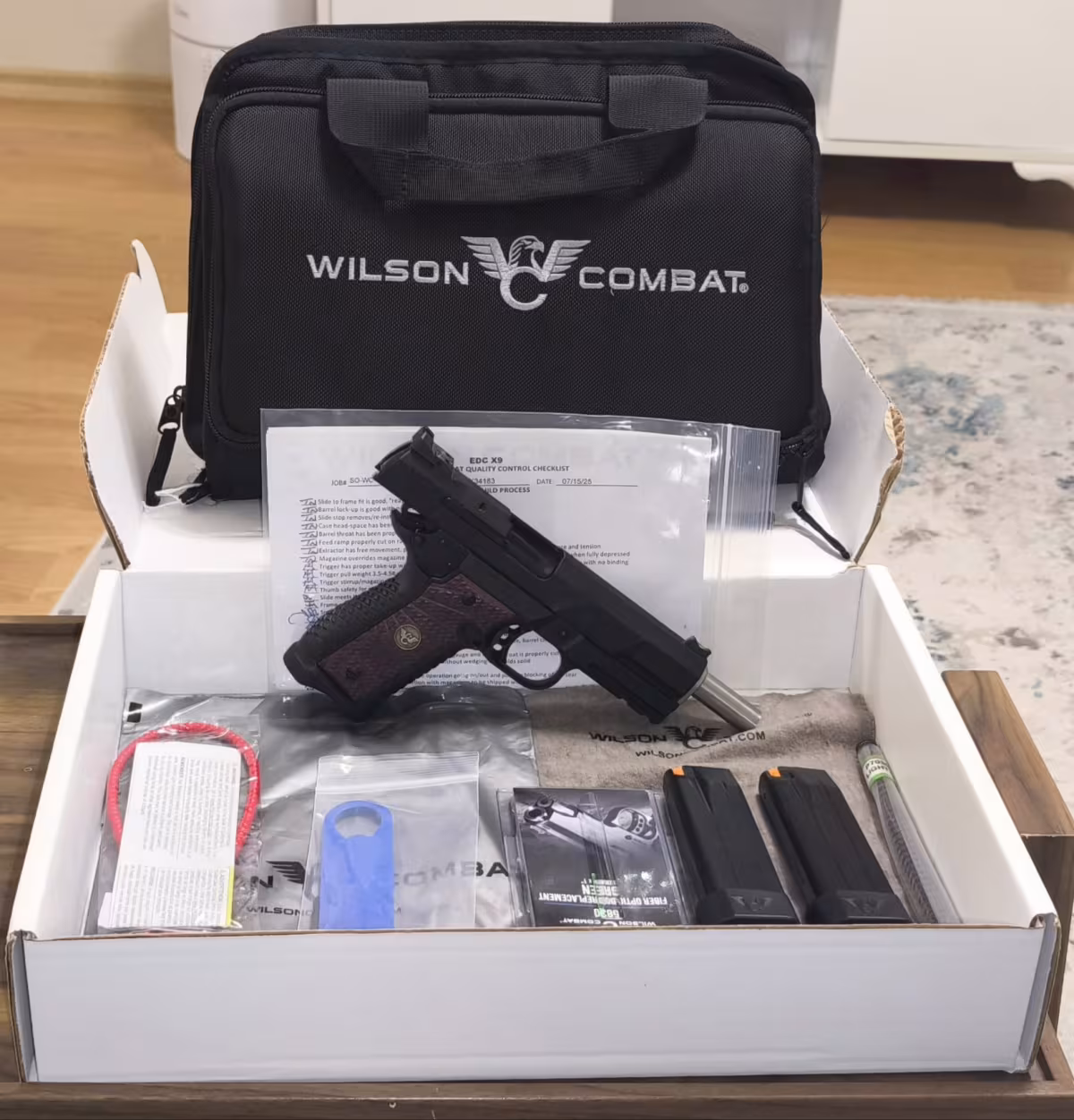 Koleksiyonluk hiç atış yapılmamış Wilson Combat EDC 2.0 X9 L