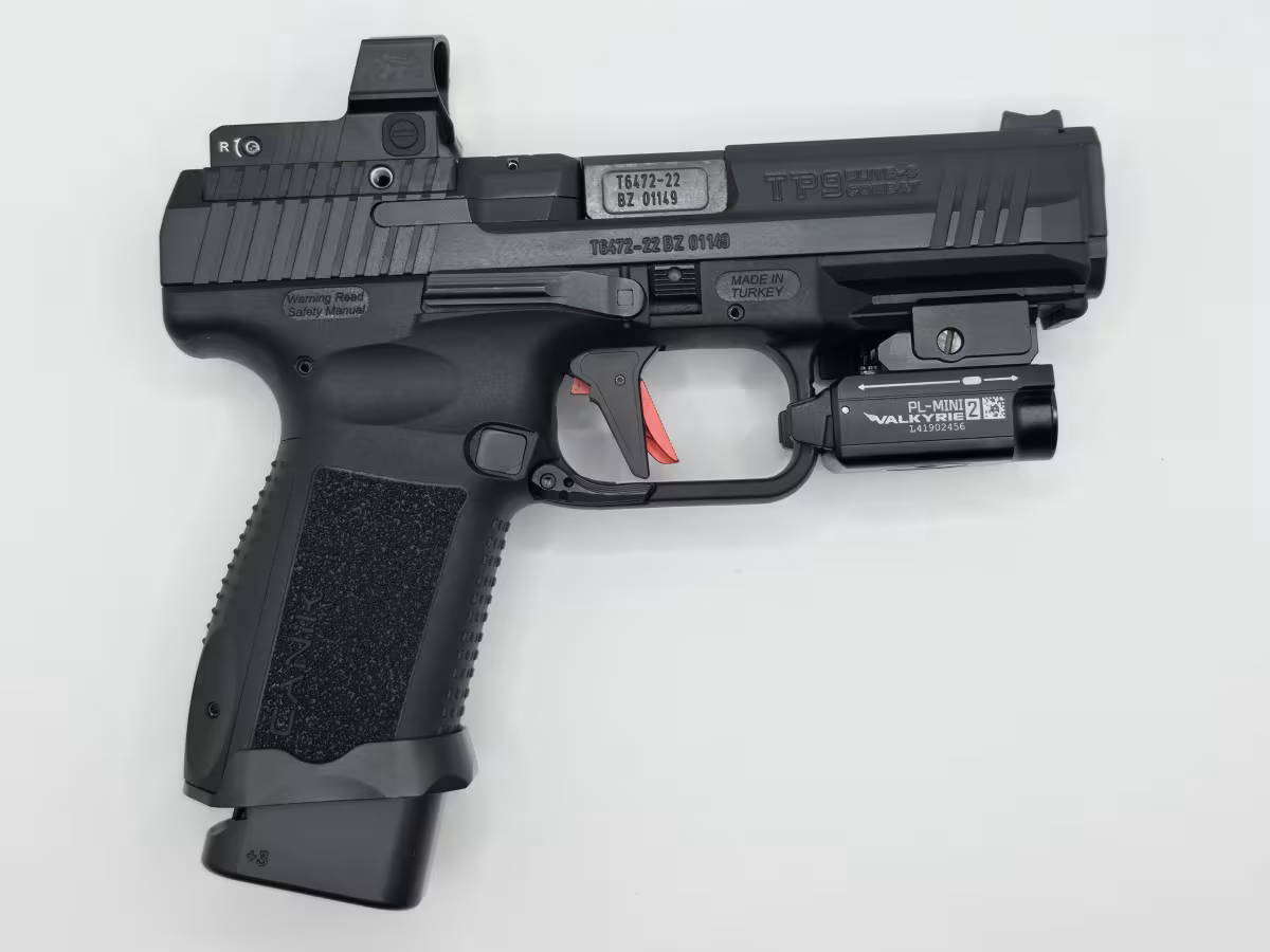 Canik TP9 Elite S Combat – Olight Fener + Red Dot Full Set (Çok Temiz)