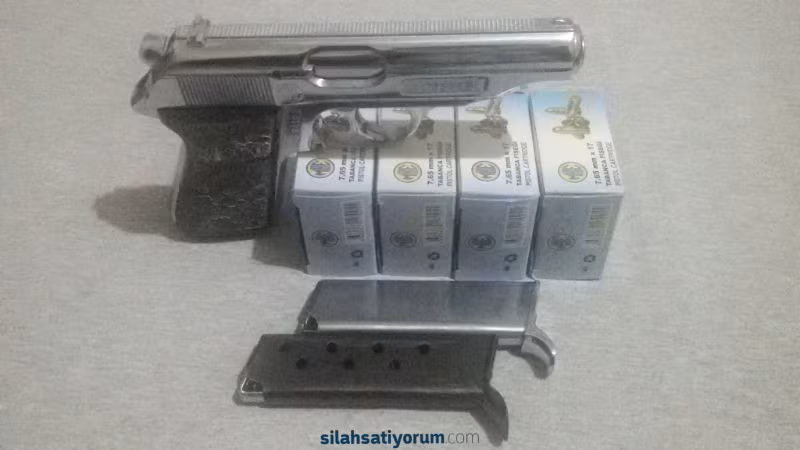Memurdan Bulundurma Ruhsatlı temiz Kırıkkale 7.65 ayrıca RUHSATSIZ SATIŞ OLURMU DİYE KESİNLİKLE SORMAYIN PAZARLIK YOKTUR SON FİYAT 600 TL.