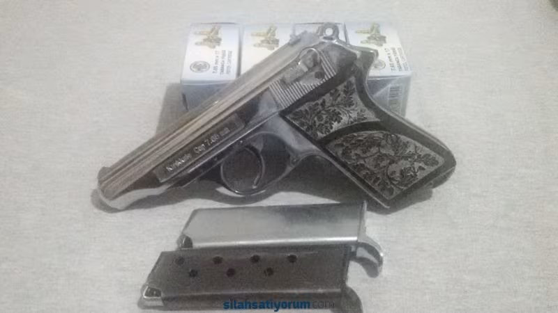 Memurdan Bulundurma Ruhsatlı temiz Kırıkkale 7.65 ayrıca RUHSATSIZ SATIŞ OLURMU DİYE KESİNLİKLE SORMAYIN PAZARLIK YOKTUR SON FİYAT 600 TL.