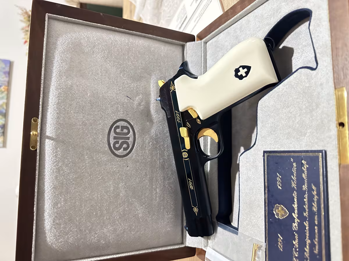 Sig p 210 blue helvetica
