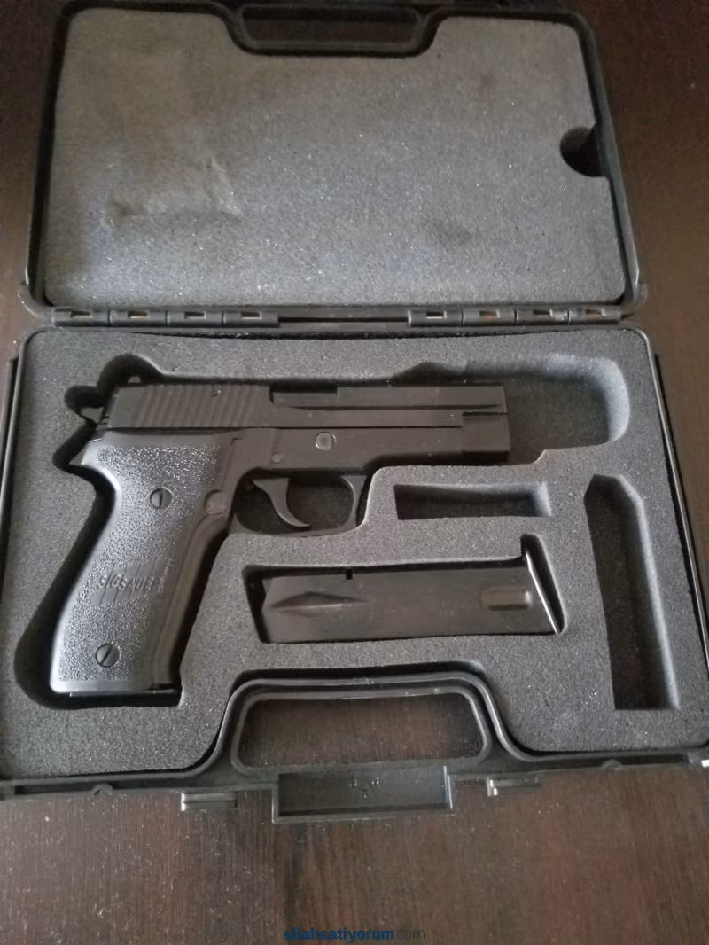 memurdan sıfır ayarında 2 şarjör atmış sig sauer  p226 tabanca