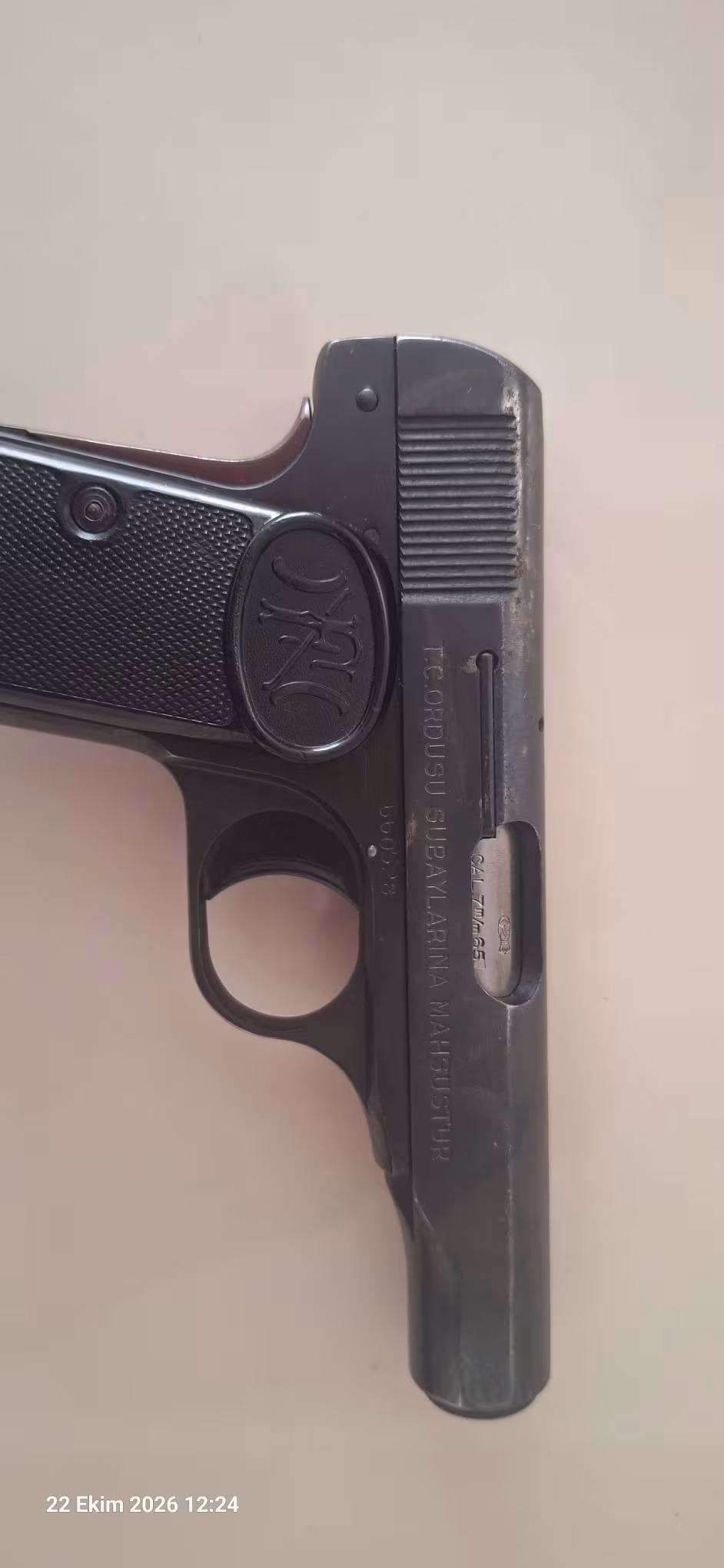 AZ KULLANILMIŞ BEÇİKA BROWNİNG 7.65 ÇAPINDA FN 1910 MODELİ KISA NAMLULU