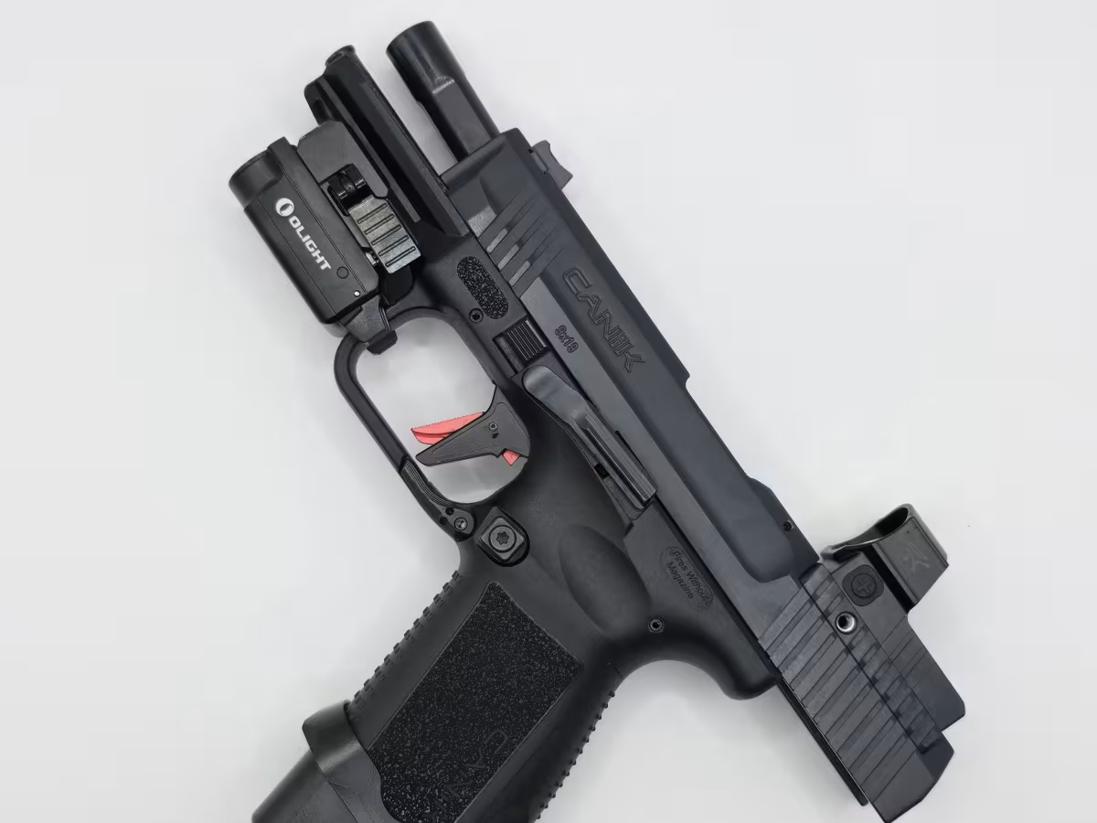Canik TP9 Elite S Combat – Olight Fener + Red Dot Full Set (Çok Temiz)