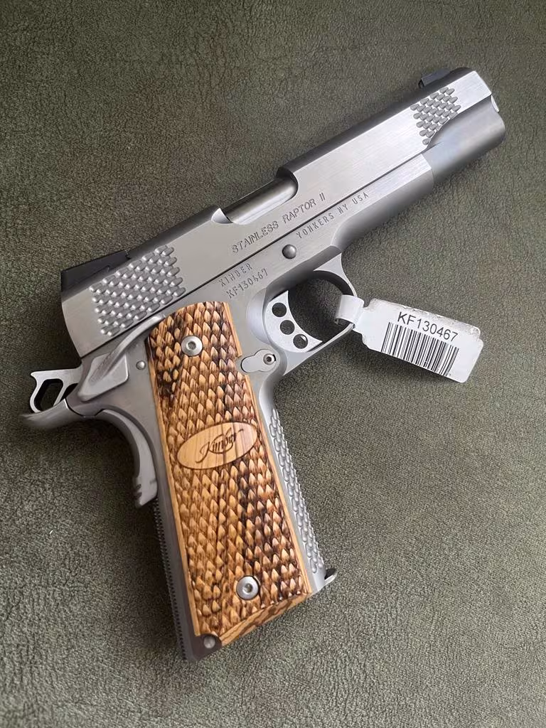 Türkiye'de Tek -Avrupa Özel Yapımı Sıfır Kutulu Kimber 1911 Stainless Raptor II (9mm) - ABD Permili