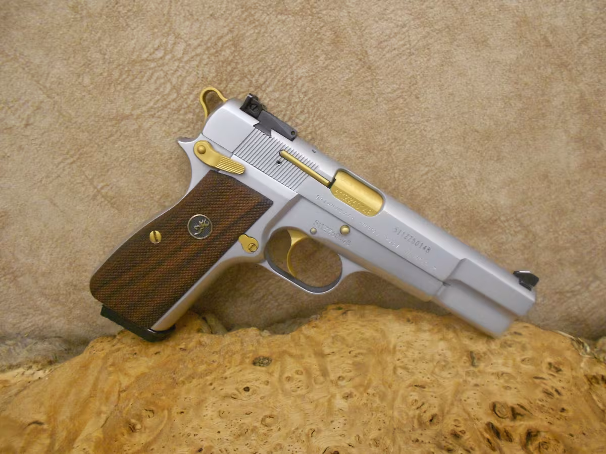 Browning Hi Power Silver Chrome