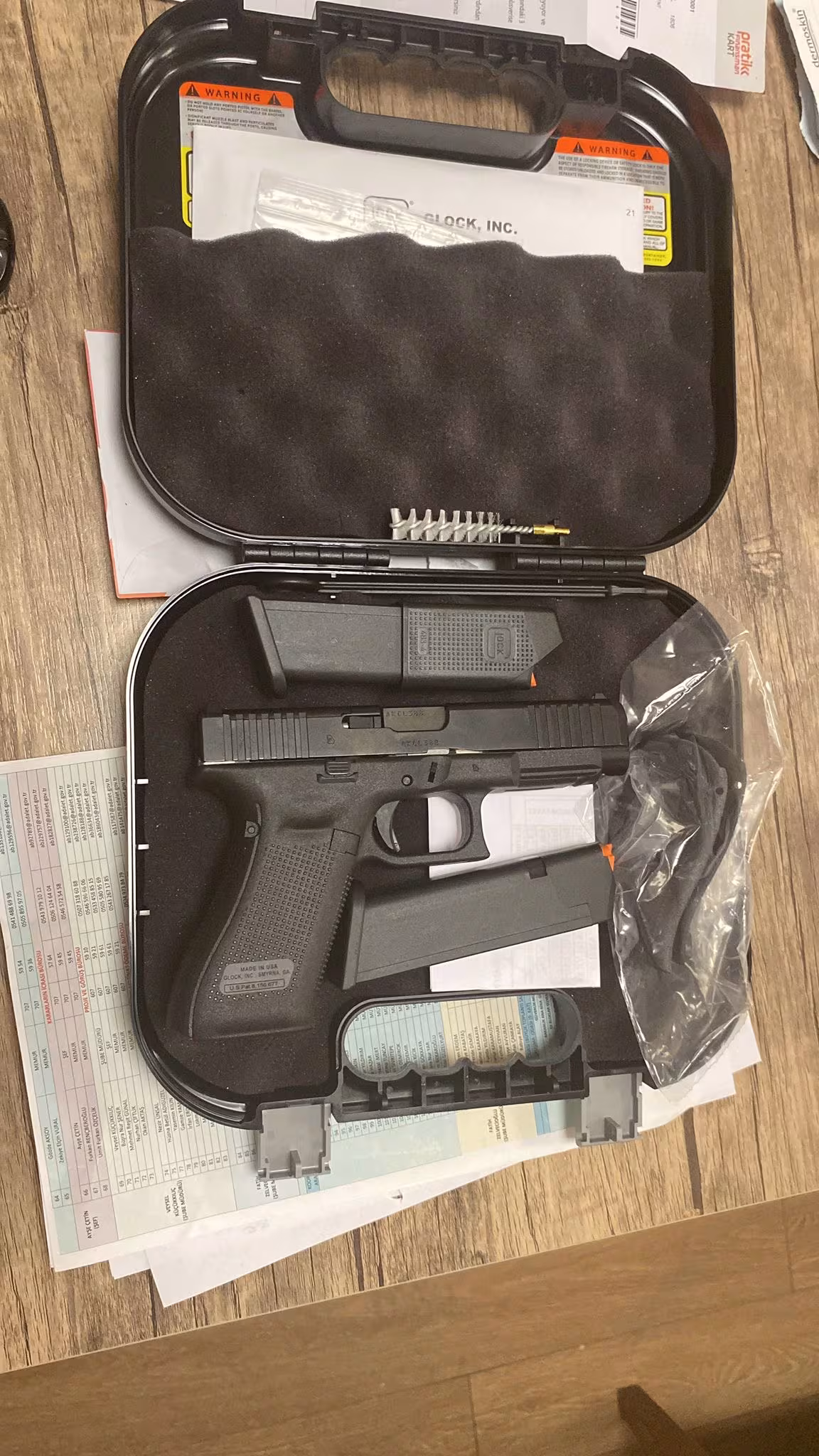 Mermi atılmadı, sıfır Glock