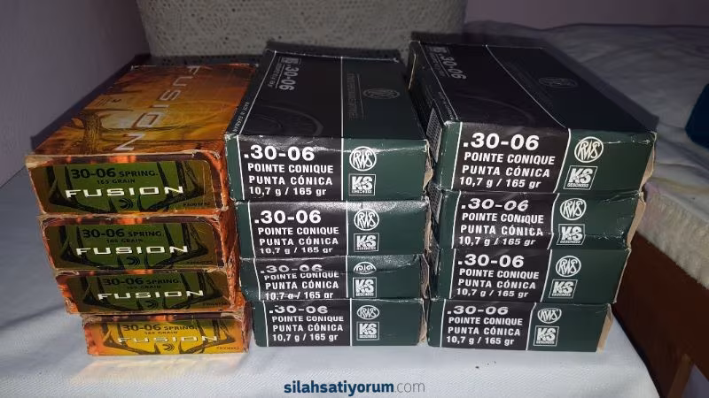 RWS 30,06 CALİBRE VE FOSİON 30,06 CALİBRE 165 GRN MERMİ