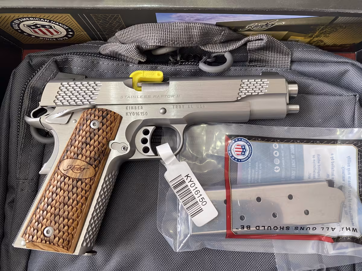 Kamu Çalışanından Sıfır Kutusunda Kimber Stainless Raptor II  (45 ACP) - Fırsat Fiyatı
