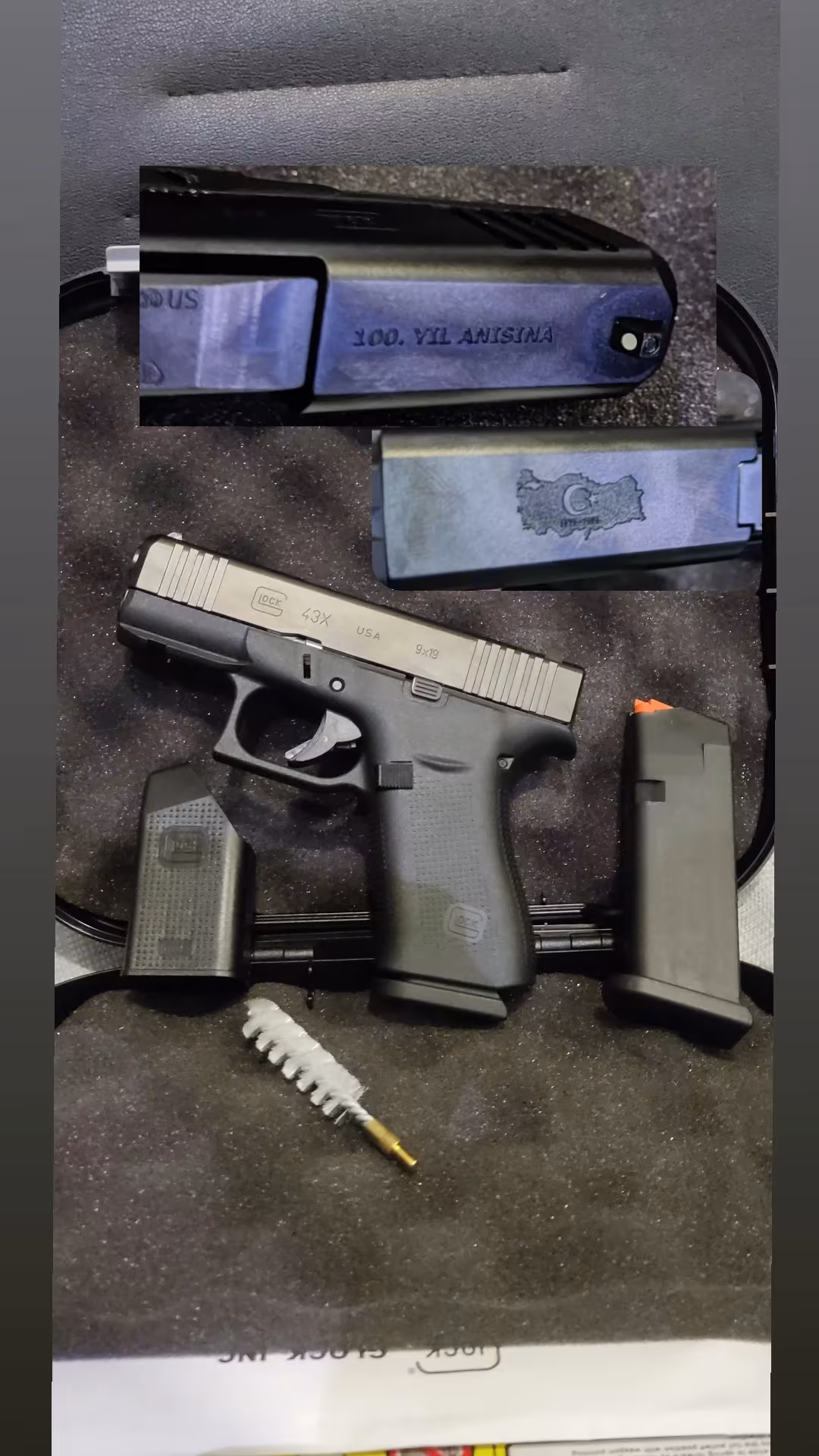 Glock 43x 100. Yıl seri TURK seri numaralı