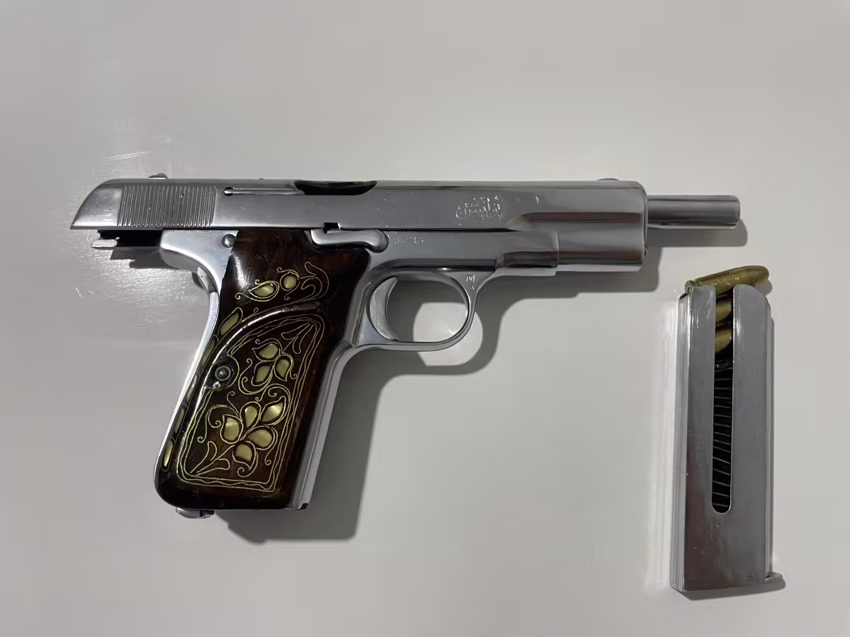 1903 belçika browning koleksiyonluk tuğralı polis silahı