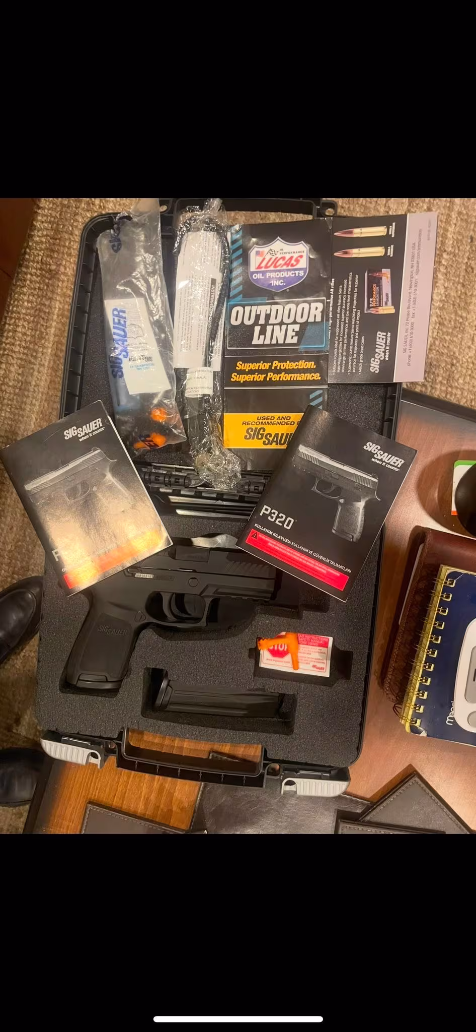 Uygun rakama p320 sıfır kutusunda