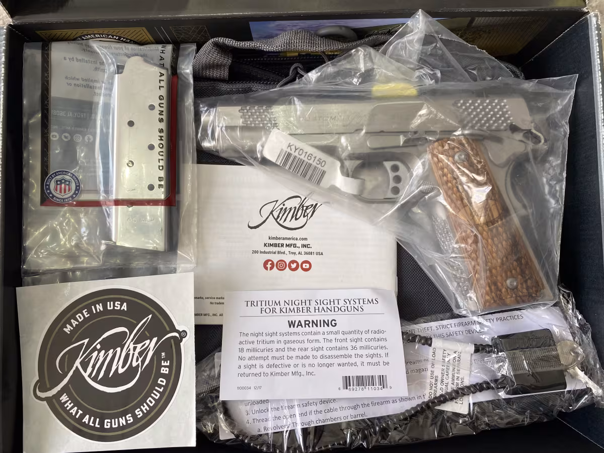 Kamu Çalışanından Sıfır Kutusunda Kimber Stainless Raptor II  (45 ACP) - Fırsat Fiyatı